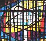 Picture of sanctuary stained glass window