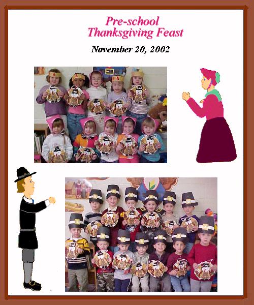 Pre-School Thanksgiving Feast - November 20, 2002